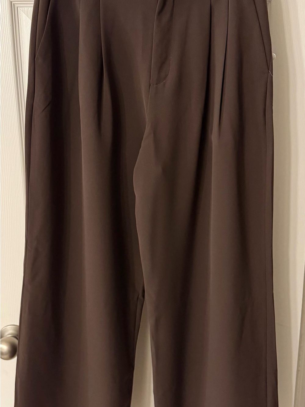 Gap Women’s Curvy 365 High Rise Wide Leg Trouser Dark Brown